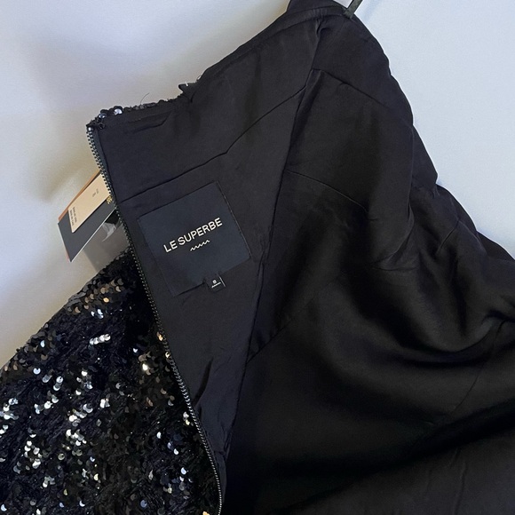 NWT Le Superbe Nominee Tux Sequined Mini Dress size 8 - Picture 12 of 14